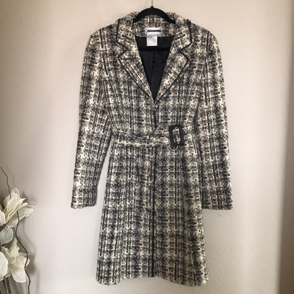 worth tweed wool peacoat Sz M - Picture 2 of 14
